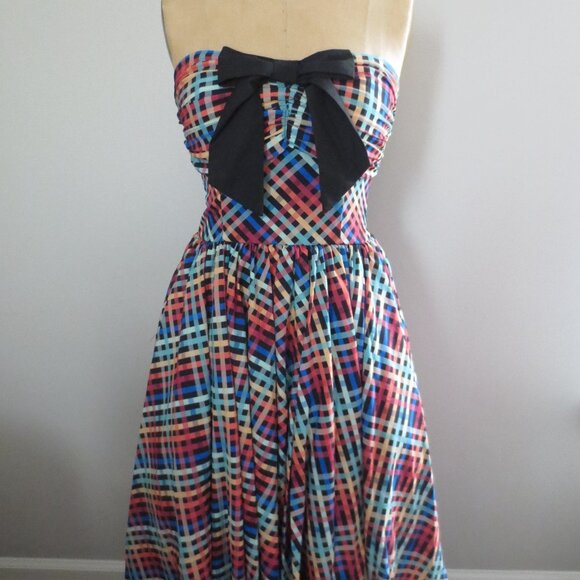 Unique Vintage Rainbow Swing Dress - NWT - Picture 7 of 10